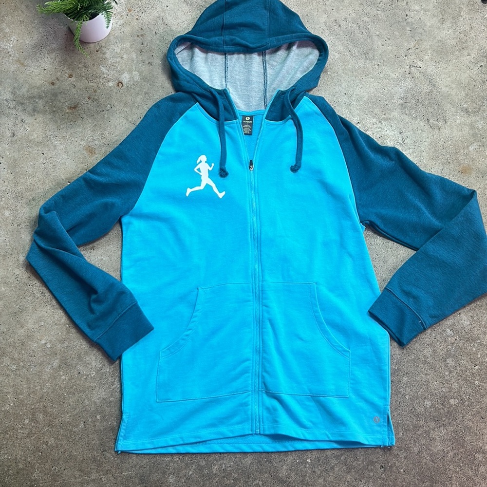 Xersion Oversized Long Runner Zip Up Sweatshirt - image 3